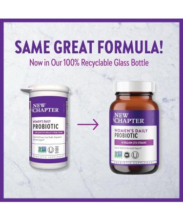 New Chapter Probiotics for Women - 60 ct (2 Month Supply) | Vegan Women's Daily Probiotic with Prebiotics | Non-GMO & Soy Free - Buy Online on GoSupps.com