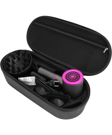 Hair Dryer Case Firm Wear Resistant Ergonomic Handle Impact Resistant Hair Dryer Accessories Case for Business Trip for HD01 HD03(Black) - Buy Online on GoSupps.com