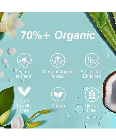 Coola Organic Sun Silk Face Moisturizer SPF 30 with Plant-Derived BlueScreen Technology 1.5 Fl Oz - Buy Online on GoSupps.com