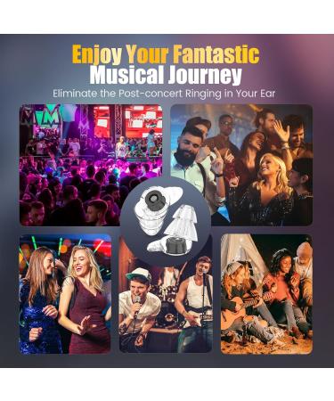 High Fidelity Concert Ear Plugs - Noise Reduction for Music Festivals Musicians & More | 20 dB Hearing Protection - Buy Online on GoSupps.com