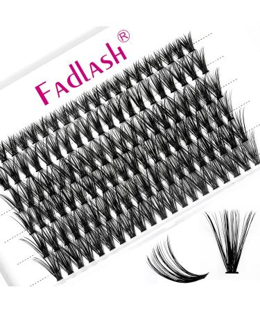 Fadlash Cluster Eyelashes Extension 11mm D Curl 40D-0.07-D | DIY Individual Lashes Self-Application - Buy Online on GoSupps.com