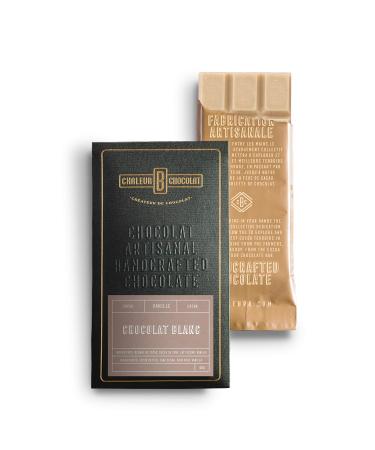 Handcrafted Chocolate Bar - White Chocolate - 40g - Chaleur B Chocolat