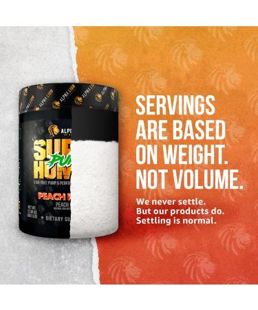 ALPHA LION Superhuman Pump Pre Workout Powder - Nitric Oxide Booster Stim-Free Energy & Focus Peach Rings Flavor (42 Servings) - International Shipping Available - Buy Online on GoSupps.com