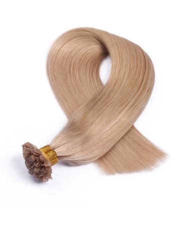 Buy #101 Middle Blond Ash Keratin Bonding Hair Extensions - 60cm U-Tip - 100 Strands - 100% Remy Real Hair - Premium Quality by Novon - Fast International Shipping - Buy Online on GoSupps.com