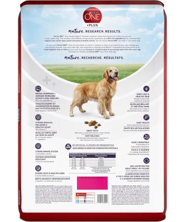 Purina ONE +Plus Senior Dry Dog Food Healthy Aging 7+ with Chicken - 11.7 kg Bag 11.7 kg (Pack of 1) - Buy Online on GoSupps.com