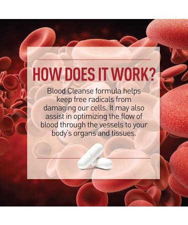 Health Plus Blood Cleanse - Gluten Free Dietary Supplement - Natural Herbal Ingredients 90 Capsules for Detox & Wellness - Buy Online on GoSupps.com