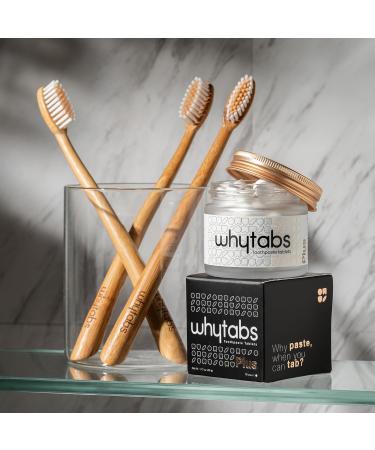Whytabs Plus Chewable Toothpaste Tablets - Formulated with 5% Nano Hydroxyapatite Toothpaste Tablets - Nano Mint Tabs Zero Waste Mint Flavor with Fennel While Providing a Smooth (70 Units) - Buy Online on GoSupps.com