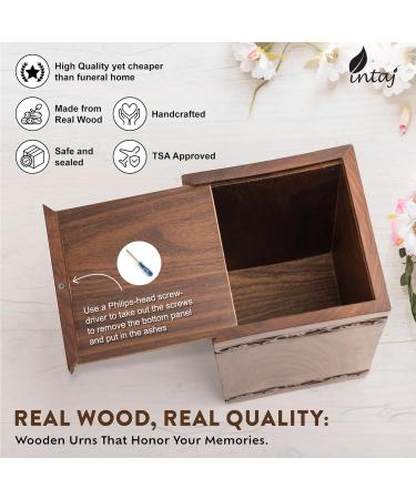 INTAJ Handmade Rosewood Urn for Human Ashes - Tree of Life Wooden Urns Hand-Crafted - Funeral Cremation Urn for Ashes (Adult (250 Cu/in) Rosewood Tree) Adult (250 Cu/In) Rosewood Tree - Buy Online on GoSupps.com