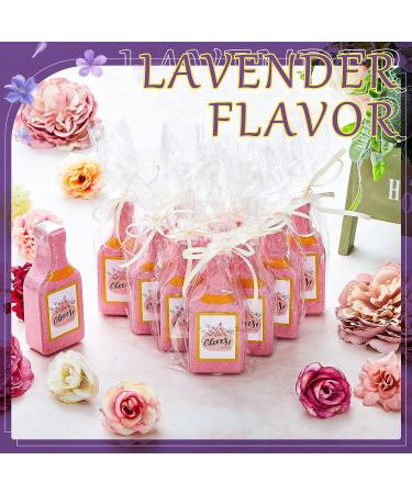 24-Piece Champagne Bath Bomb Gift Set | Bulk Wedding Favors | Individually Wrapped | Wine Bottle Shape | Shower Steamers for Adults | Bridal & Baby Shower Relaxation - Buy Online on GoSupps.com