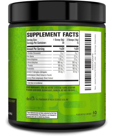 Jacked Factory Nitrosurge Shred Thermogenic Pre-Workout in Watermelon & Watermelon Nitrosurge Pre-Workout for Men & Women - Buy Online on GoSupps.com