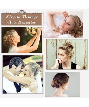 French Vintage Hair Clips - 8 Piece Retro Metal Hair Accessories for Women & Girls - Buy Online on GoSupps.com