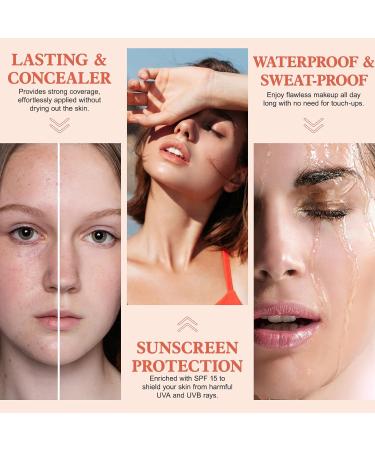 Color Changing Foundation Liquid Base 2 PACK Flawless Colour Changing Warm Skin Tone Foundation Makeup BB Cream Makeup Base Concealer Cover Moisturizing Fluid for all Skin Tone SPF15 - Buy Online on GoSupps.com