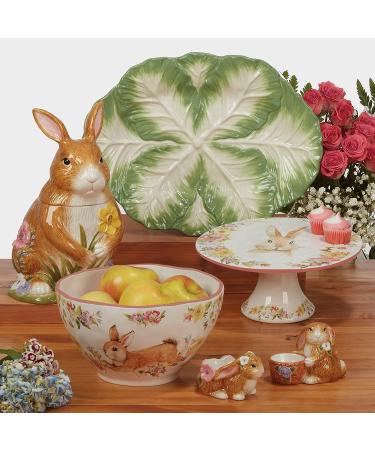 Certified International Easter Garden 3-D Bunny Cookie Jar - 64oz, Multicolored - Buy Online on GoSupps.com