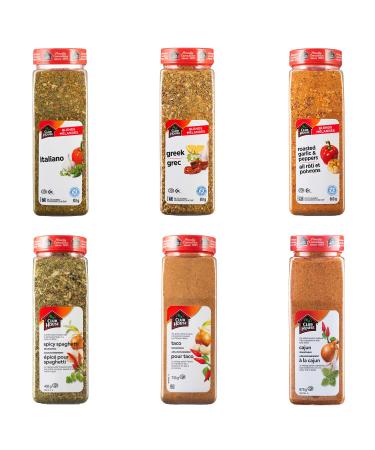 Club House Quality Natural Herbs & Spices Seasoning Pack 6 Count Garlic & Pepper 6 Count (Pack of 1)