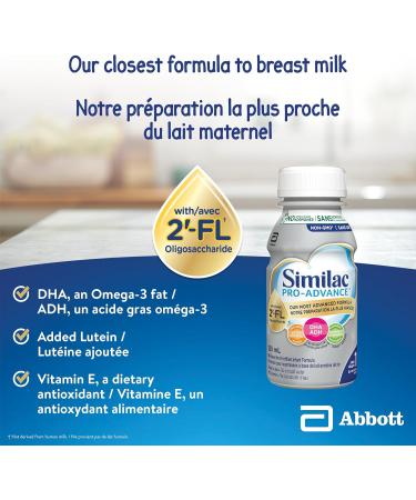 Similac Pro-Advance Step 1 Baby Formula Our Closest Formula to Breast Milk with 2 -FL Easy To Digest 0+ Months Ready to Feed 16 x 235 mL - Buy Online on GoSupps.com