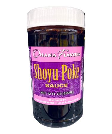 Ohana Flavors Hawaiian Poke Sauce (Shoyu, 12 Fluid Ounce) Shoyu 12 Fl Oz (Pack of 1)