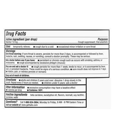 Halls Relief Honey Lemon Sugar Free Cough Drops 25 Drops (Pack of 2) HONEY LEMON 25 Count (Pack of 2) - Buy Online on GoSupps.com