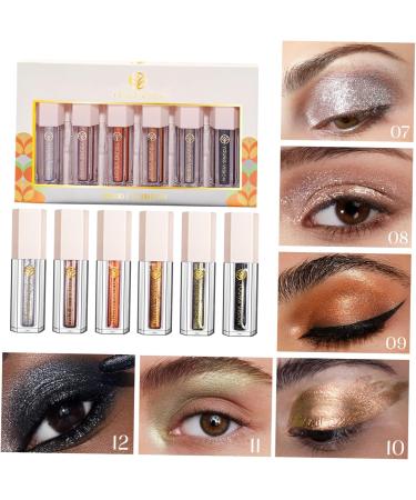 Angoily 6pcs Eye Shadow Set Eyeshadow Makeup Stuff Makeup Tools Glitter Eye Makeup Cosmetic Miss Liquid 1 count (Pack of 1) As Shown - Buy Online on GoSupps.com