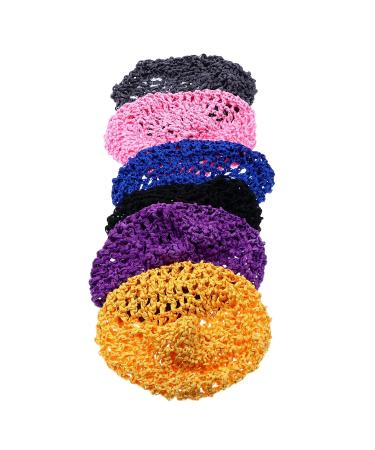 Lurrose 6-Piece Women's Mesh Hat & Crochet Hair Network - Stylish Snoods for Sleeping & Hair Protection - Buy Online on GoSupps.com