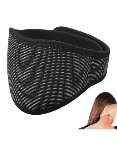 Intoximt heating neck wrap |Wormwood Neck Wrap Magnetic heating pillow |Neck wraps for relieving stiffness adjustable thermal neck collar for neck and shoulders black - magnetic protection