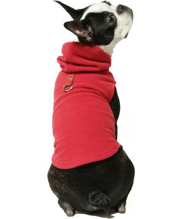 Buy Gooby Fleece Vest Hundy Dog Sweater - Red Large Hoodie for Small & Medium Dogs | Warm Winter Dog Clothing - Buy Online on GoSupps.com