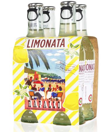 Niasca Portofino Limonata Sparkling Lemonade Glass Bottle 250 ml (4 Count)