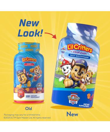 Lil Critters Paw Patrol Multivitamin Gummies 190ct - Complete Kids' Nutrition - Buy Online on GoSupps.com