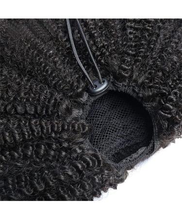 Hair Extensions Curly Shaggy Ponytail with Drawstring Hair Comb Ponytail Extensions Brazilian Human Hair Ponytail Hair Bun Women Wigs Hair Pieces For Women (Color : Black Size : 12 inch) 12 inch Black - Buy Online on GoSupps.com