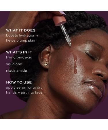 ITK Hyaluronic Acid Serum with Niacinamide & Squalane | Vegan Anti-Aging Hydrating Serum for Sensitive & Dry Skin - 1 Fl Oz - Buy Online on GoSupps.com