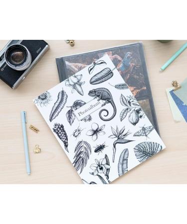 Grupo Erik Official Tropical BW Photo Album - 8x5 Photo Album / 13x20 cm - Family Photo Album 96 Pockets - Friend Gifts - Black and White - Photo Albums 8x5 96 photos - Photo Album Slip In - Buy Online on GoSupps.com