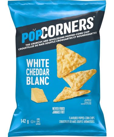 Popcorners White Cheddar Popped-Corn Chips 142g Pack of 8 Cheddar Cheese 142 g (Pack of 8) - Buy Online on GoSupps.com