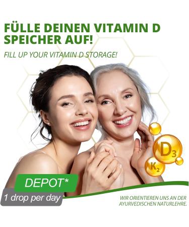  MoriVeda Vegan Vitamin D3 + K2 Drops - 1700 Drops - 1000 IU Vegan D3 + 20 g Vegan K2 MK7 per drop - Bottle of - Buy Online on GoSupps.com