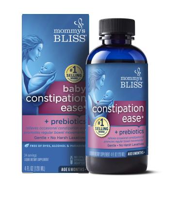 Mommy's Bliss - Constipation Ease - 4 FL OZ Bottle 4 Fl Oz (Pack of1) Baby Constipation Ease