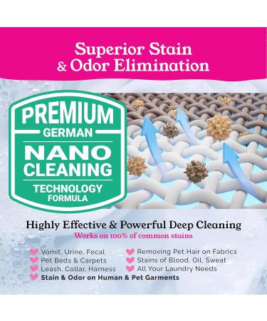 Pet Laundry Detergent Sheets - Enzyme Cleaner for Odor & Stains 64 Loads | Hypoallergenic Great for Dog & Cat Bedding Removes Pee & Pet Hair - Buy Online on GoSupps.com