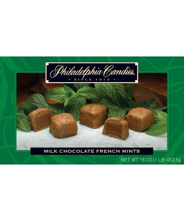 Philadelphia Candies French Mint Meltaway Truffles, Milk Chocolate 1 Pound Gift Box