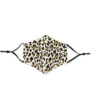 Buy Weddingstar Pack of 3 Leopard Pattern Washable Face Masks - Reusable with Filter Pocket | International Shipping - Buy Online on GoSupps.com