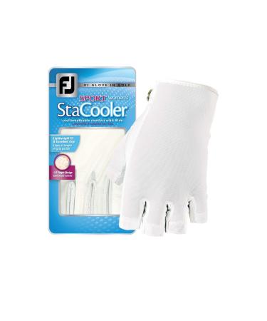 FootJoy Women's StaCooler Sport Golf Glove (White) White Large Left