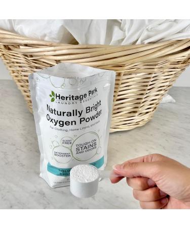 Heritage Park Naturally Bright Oxygen Powder - Color-Safe Chlorine-Free Laundry Detergent Booster (2.5 LBS) | Eco-Friendly Unscented Ultra Concentrated - Buy Online on GoSupps.com