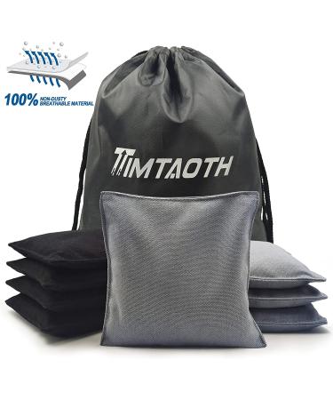 Cornhole Bags Set of 8 - All-Weather Resistant Premium Bean Bags for Tossing Game - Includes Tote Bag - Regulation Size Professional Corn Hole Bags in Black/Grey - Buy Online on GoSupps.com