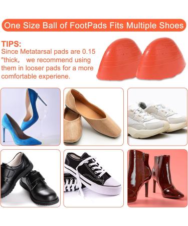 Adjustable Toe Filler Inserts for Loose Shoes - Wllhyf 2 Pairs Orange Shoe Pads for Men & Women - Buy Online on GoSupps.com