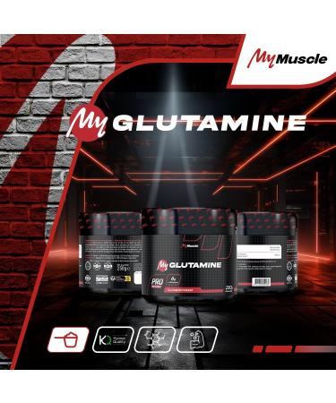 MyMUSCLE - My Glutamine - L-Glutamine Powder Label Kyowa Quality - Neutral Flavor 250g - 41 Servings - Buy Online on GoSupps.com