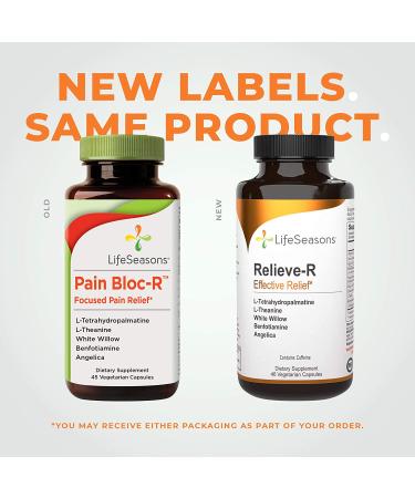 LifeSeasons Relieve-R - Effective Relief Supplement | 46 Vegetarian Capsules - Buy Online on GoSupps.com