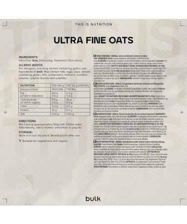 Scottish Oats Vanilla 500g - Bulk Ultra Fine Oats, Pack of 1 - Buy Online on GoSupps.com