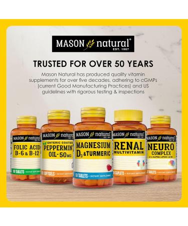 MASON NATURAL Omega 3 Fish Oil 180 Day Supply 1000mg with EPA and DHA for Joint Support 60 Softgel Pills (3 Pack) 60 Count (Pack of 3) - Buy Online on GoSupps.com