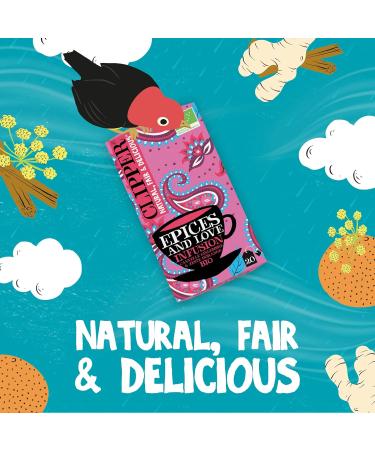 CLIPPER - Organic Infusion - Spices and Love - Cinnamon Ginger & Orange - 20 Organic Infusion Sachets - 1 pack - Buy Online on GoSupps.com