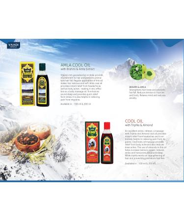 Vaadi Herbals Amla Cool Oil Value Pack (200ml x 2) with Brahmi & Amla Extract - Premium Hair Care for Nourishment & Growth - Buy Online on GoSupps.com