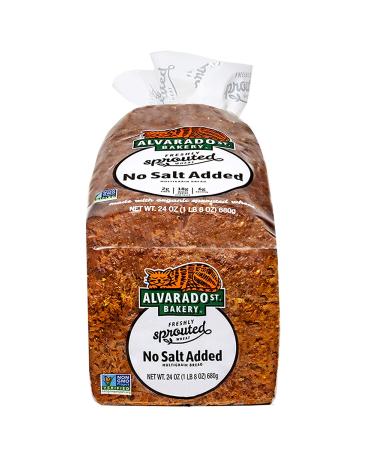 Alvarado Street Bakery Sprouted No Salt Added Bread - Multigrain Bread For Toast  Paninis and Sandwiches - Sliced Bread Made with Organic Sprouted Wheat - Vegan & No GMOs - 24 oz. (2 Pack) Low Sodium  No Salt Added 1.5 Pou - Buy Online on GoSupps.com