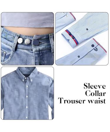 SULIVES 12 Pcs Button Extender for Trousers - Adjustable Waist Extender for Men and Women - Eco-Friendly and Stylish Trouser Waist Extender Set - Buy Online on GoSupps.com