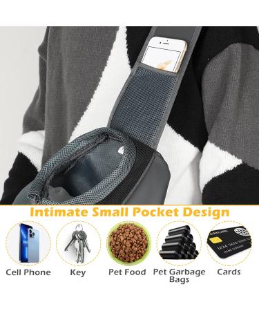 Brynnl Pet Sling Carrier Bag - Adjustable Shoulder Carry Bag for Small Dogs and Cats - Breathable Mesh Pouch - Ideal for Travel and Outdoor Activities - Buy Online on GoSupps.com