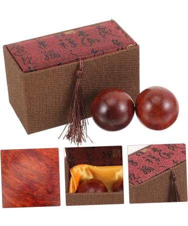 Partykindom Gymnastics Ball Set - Handmade Wooden Hand Massage Balls for Stress Relief & Health - Buy Online on GoSupps.com